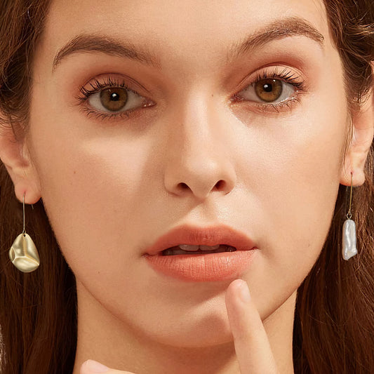 Baroque Pearl Dangle Earrings