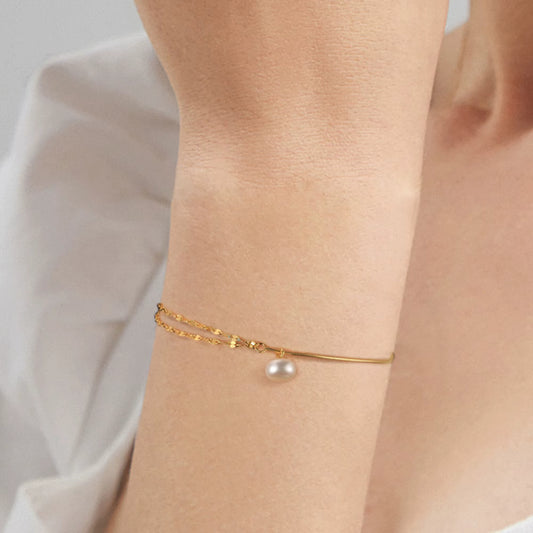 Baroque Snake Chain Bracelet