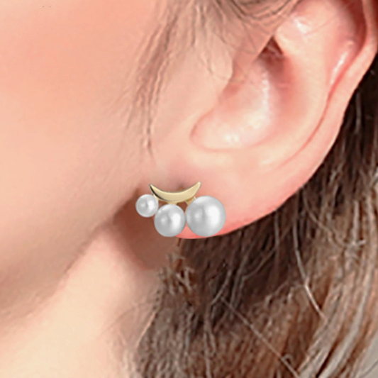 Elegant Pearl Stud Earrings