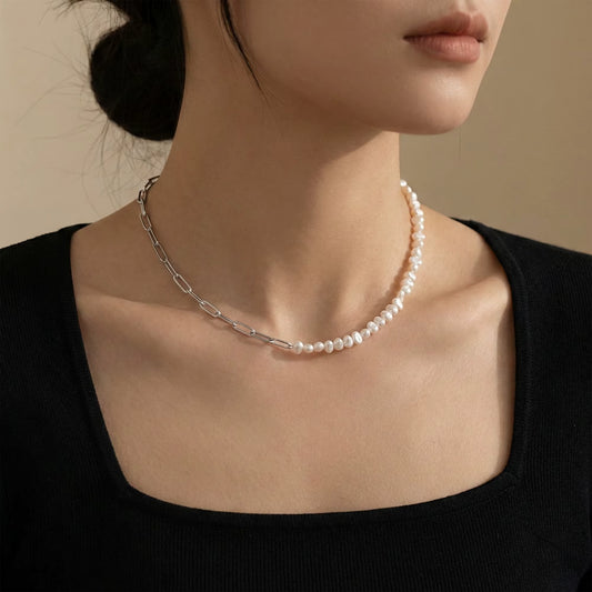Natural Freshwater Pearls Choker Necklace