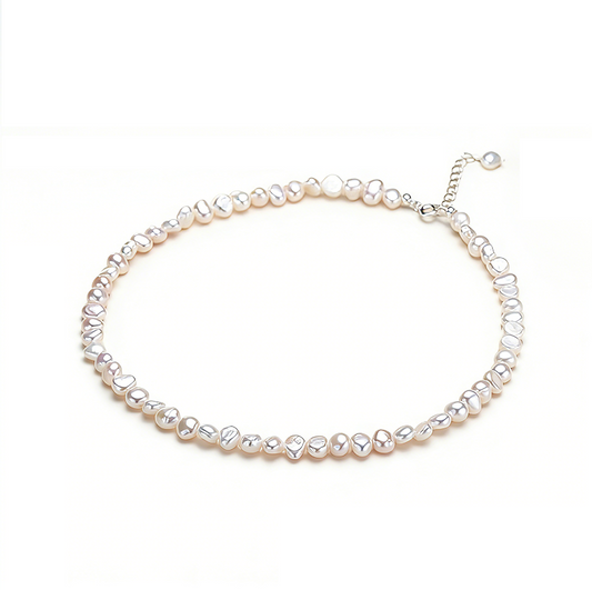 5-6mm Natural Baroque Freshwater Pearl Necklace