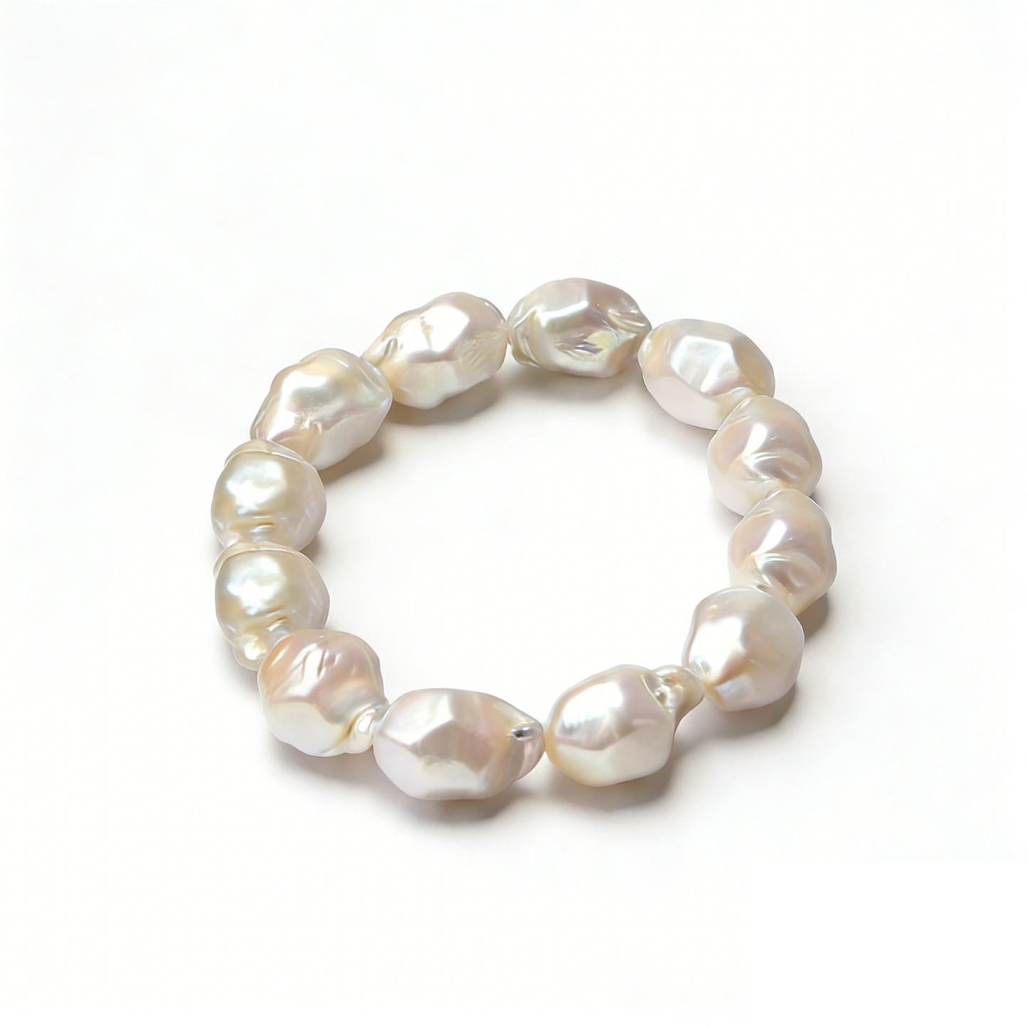 Adjustable Baroque Pearl Bracelet – Natural Freshwater