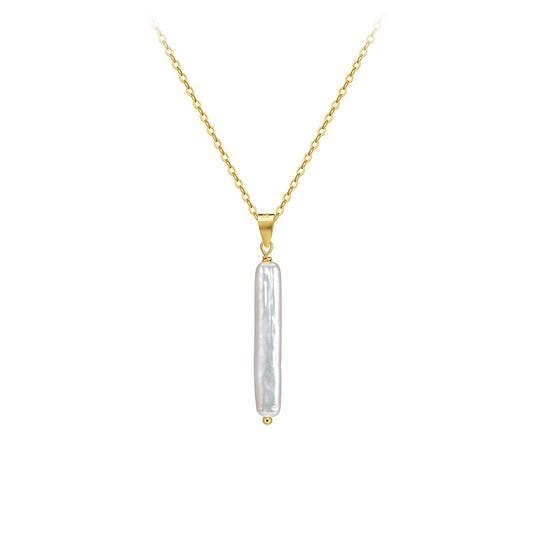 Baroque Freshwater Pearl Chain Pendant Necklace
