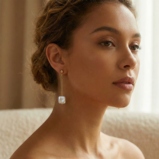Baroque Freshwater Pearl Dangle Earrings