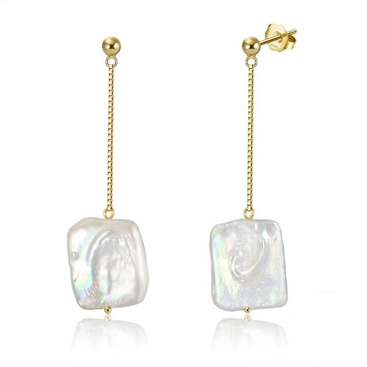 Baroque Freshwater Pearl Dangle Earrings