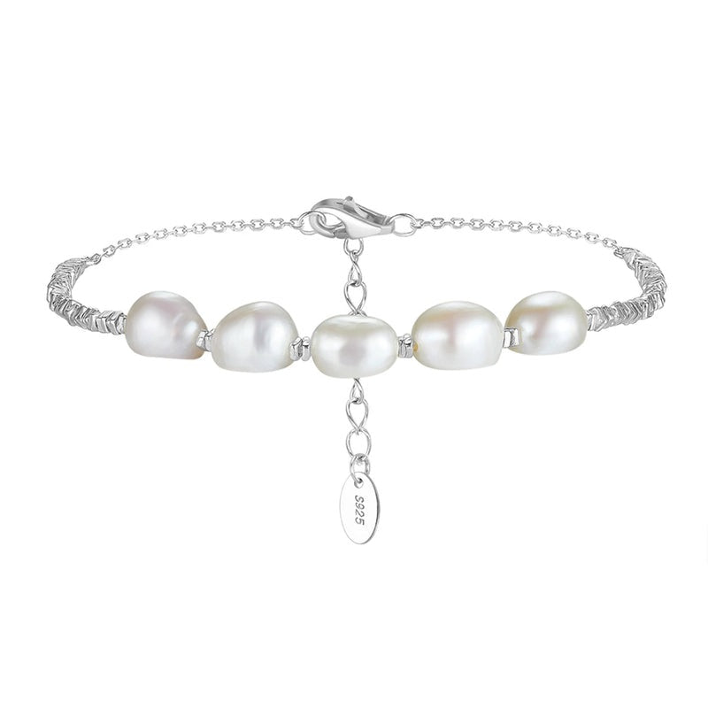 Baroque Pearl Nugget Chain Bracelet