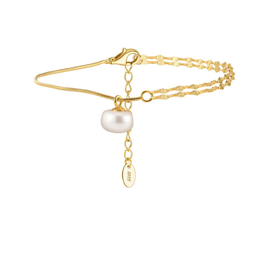 Baroque Snake Chain Bracelet