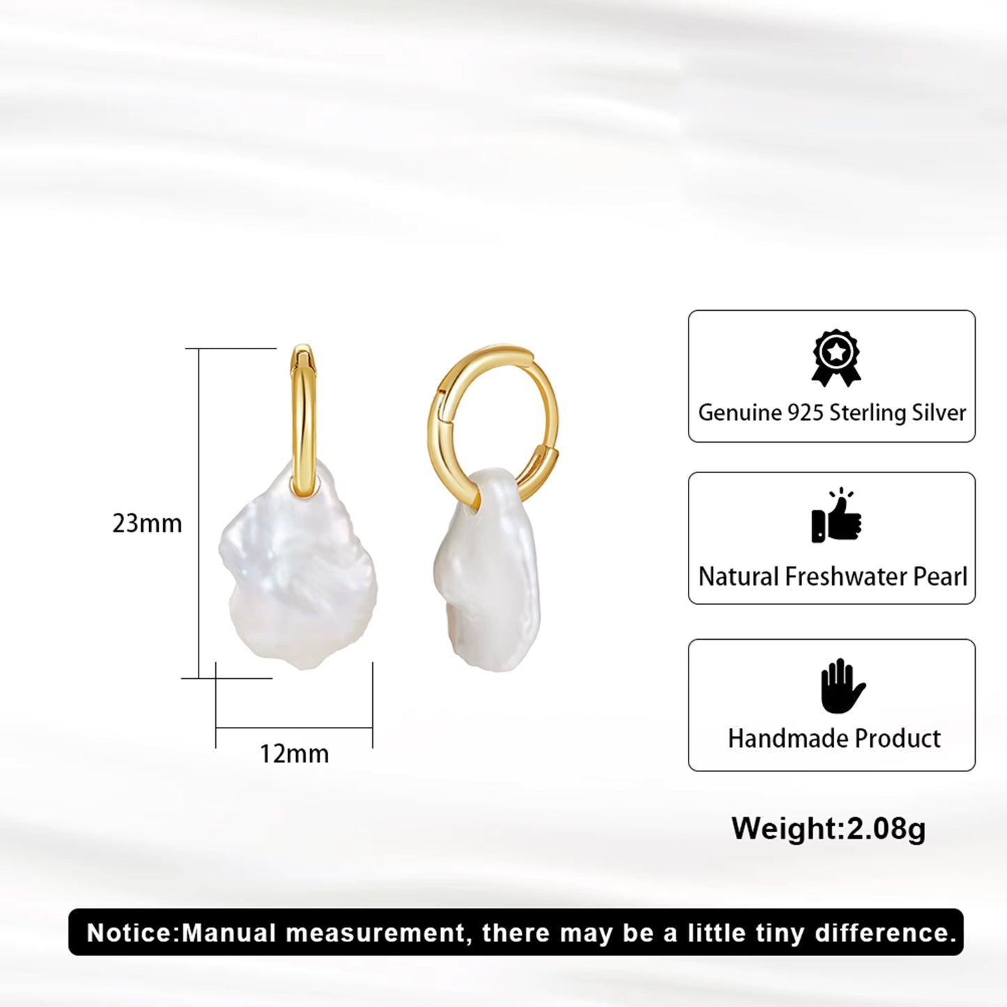 Baroque Pearl Drop Earrings