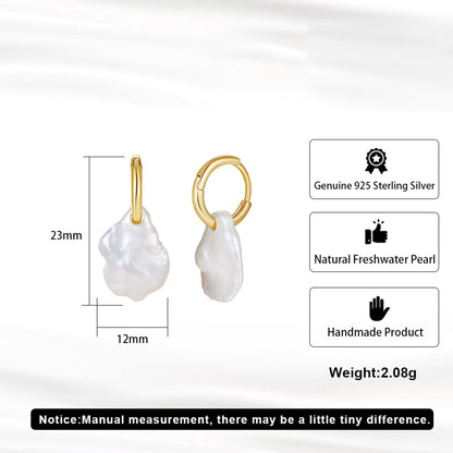 Baroque Pearl Drop Earrings