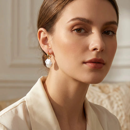 Baroque Pearl Drop Earrings