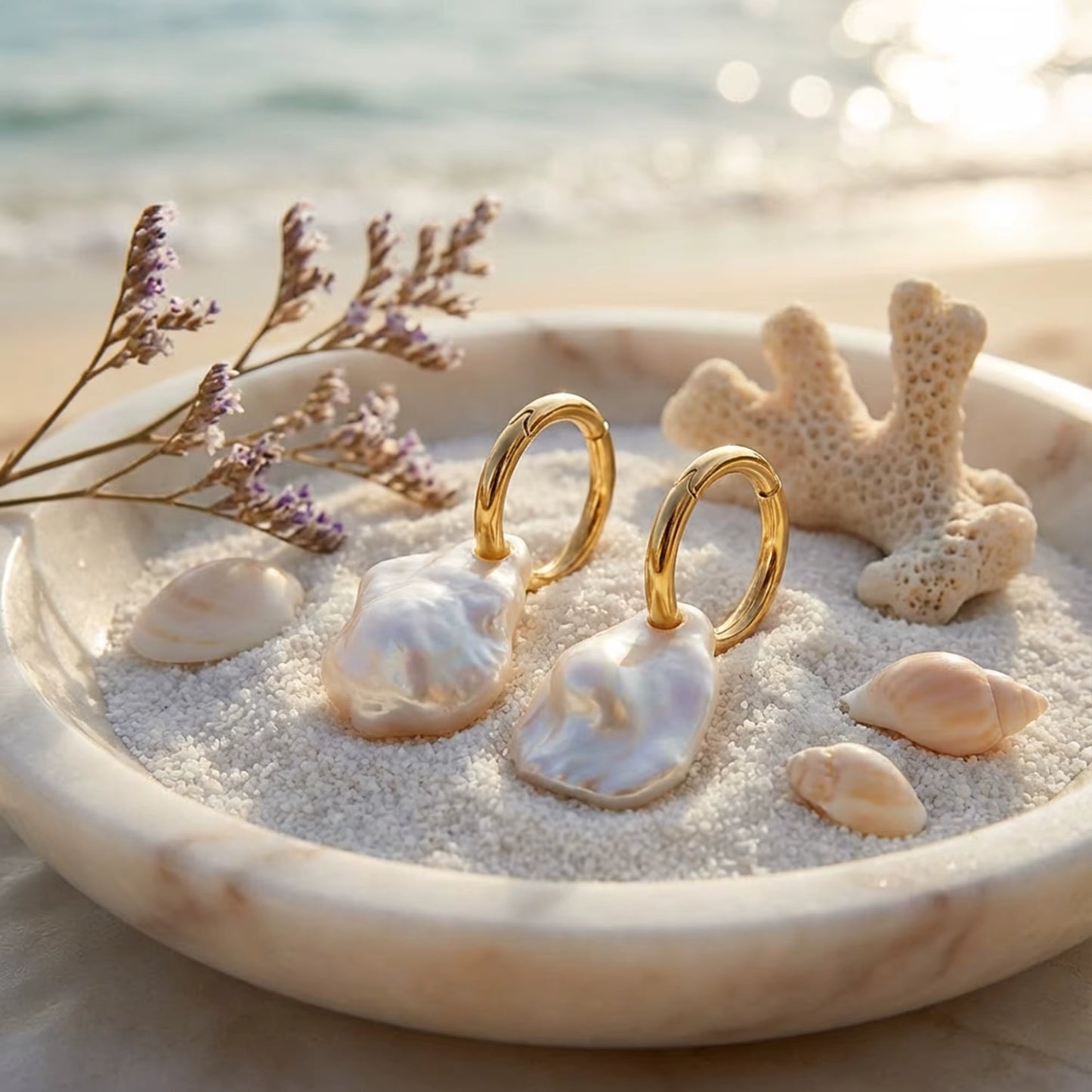 Baroque Pearl Drop Earrings