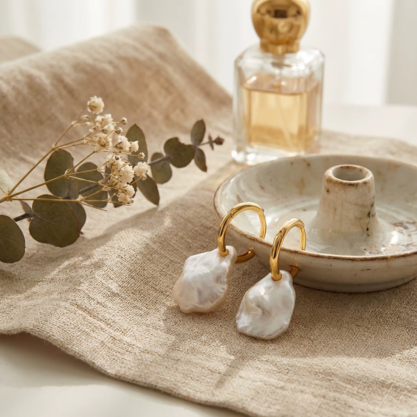 Baroque Pearl Drop Earrings