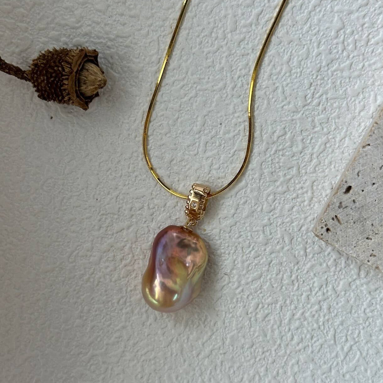 Iridescent Mini-Bus Necklace