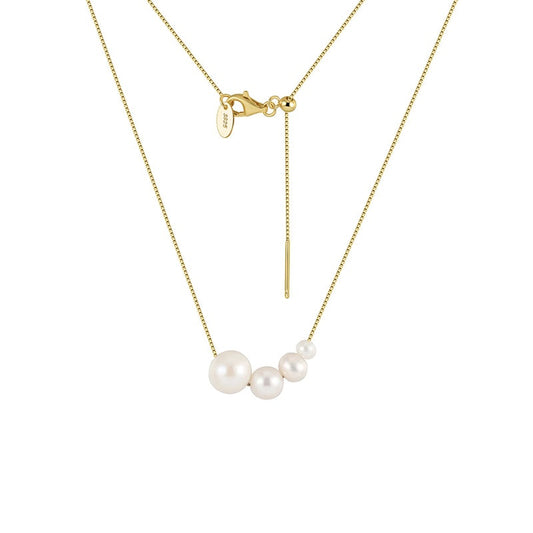 Round Pearl Pendant Necklace