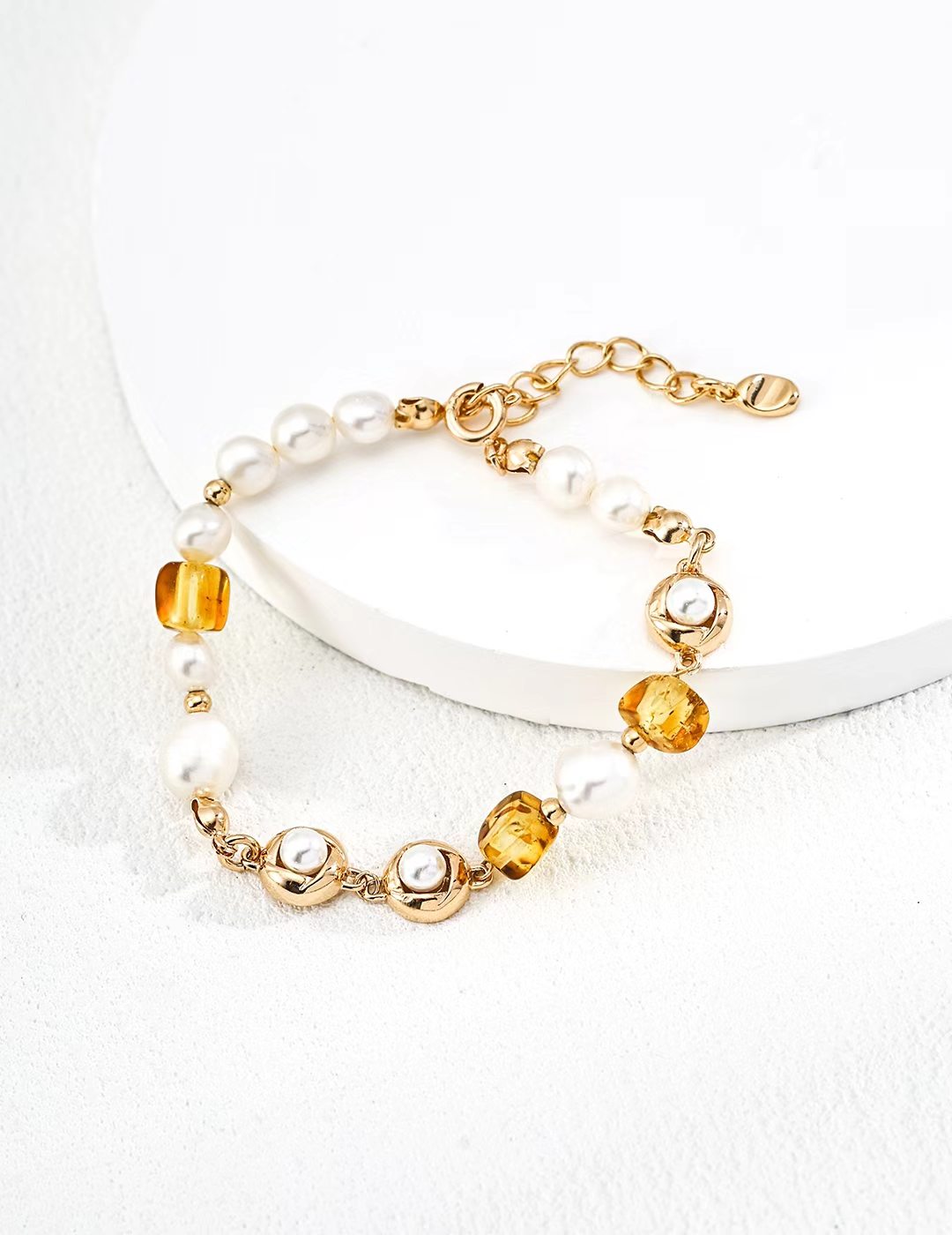 Pearl Amber Bracelet