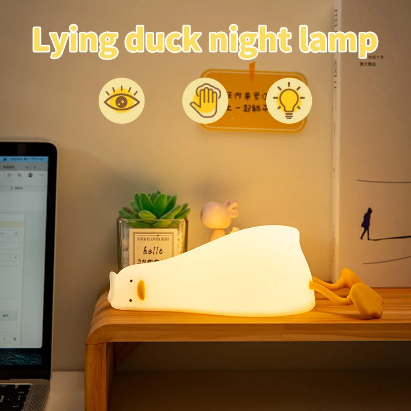 Lying Flat Duck Night Light