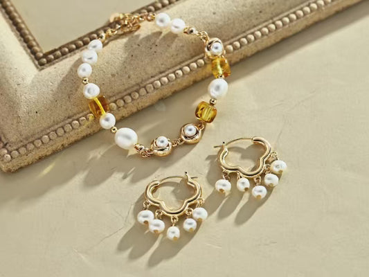 Pearl Amber Bracelet