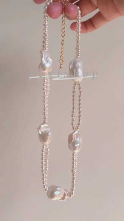 Five Pearl Necklace